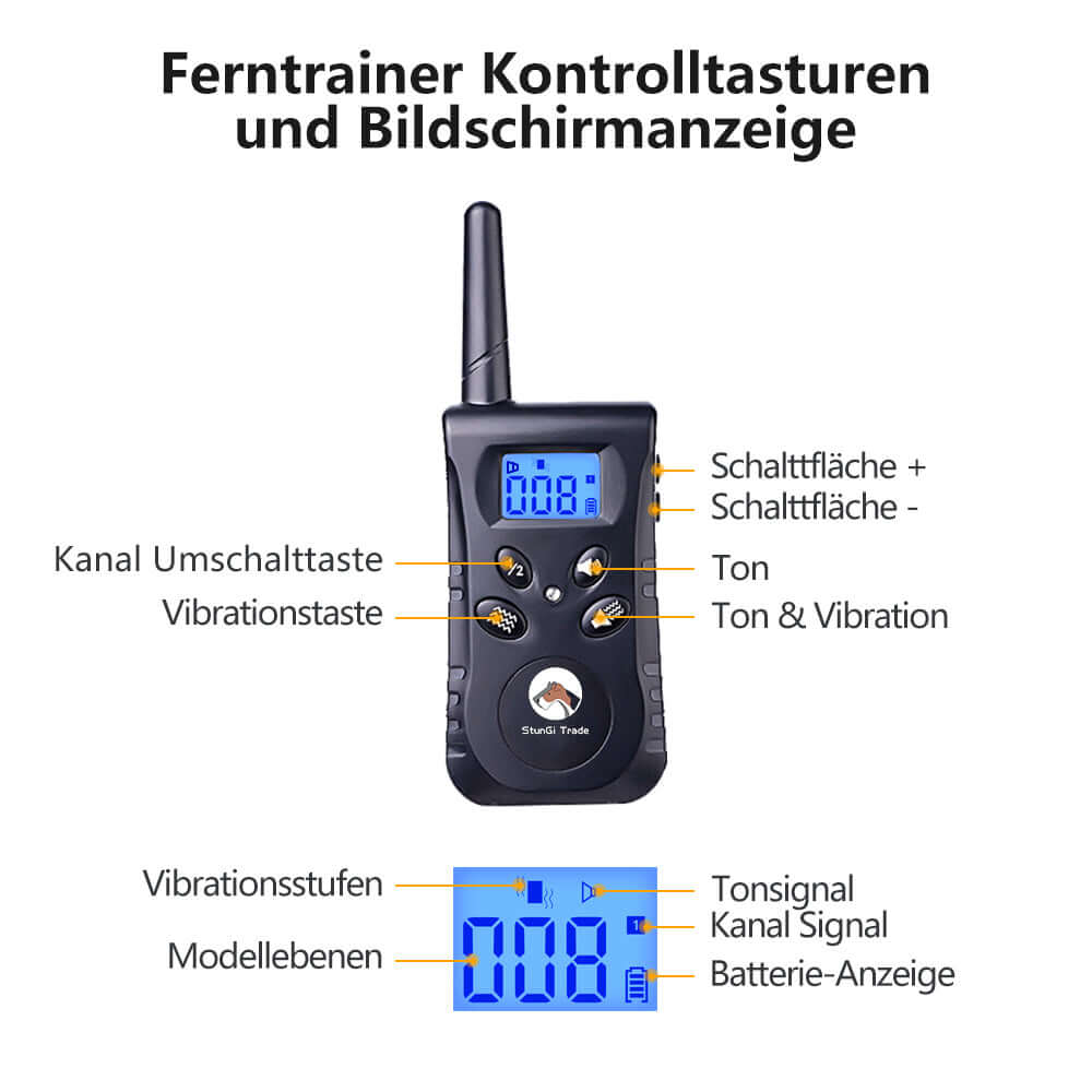 Trainingshalsband mit Vibration und Ton Signalen