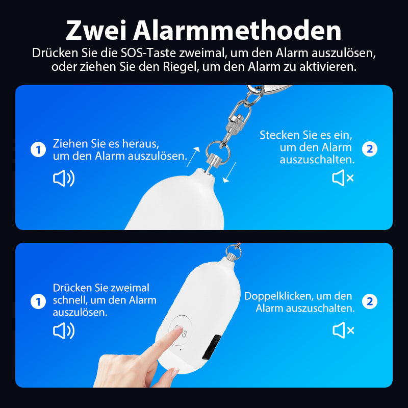 Frauen Schlüsselanhänger Alarm